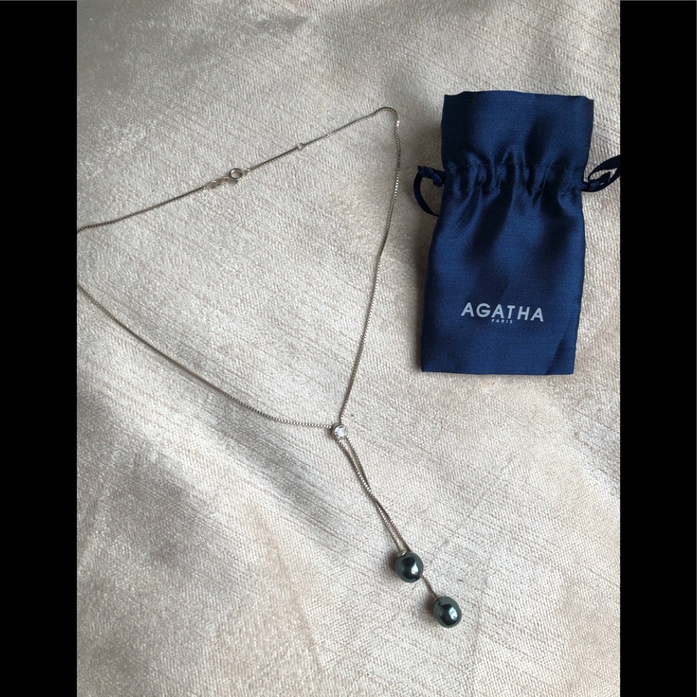 Necklace silver 925 with pearls